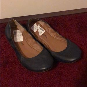 Navy Blue Lucky Brand Ballet Flat